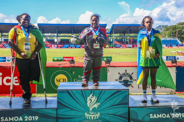 Womens para javelin podium